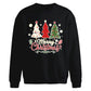 Festive Trio Trees Graphic Christmas Oversized Sweatshirt