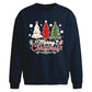 Festive Trio Trees Graphic Christmas Oversized Sweatshirt