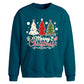 Festive Trio Trees Graphic Christmas Oversized Sweatshirt