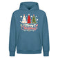 Festive Triple Tree Graphic Christmas Oversized Hoodie