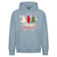 Festive Triple Tree Graphic Christmas Oversized Hoodie