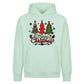 Festive Triple Tree Graphic Christmas Oversized Hoodie