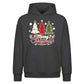 Festive Triple Tree Graphic Christmas Oversized Hoodie