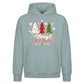 Festive Triple Tree Graphic Christmas Oversized Hoodie