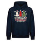 Festive Triple Tree Graphic Christmas Oversized Hoodie