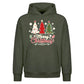 Festive Triple Tree Graphic Christmas Oversized Hoodie