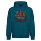 Festive Triple Tree Graphic Christmas Oversized Hoodie