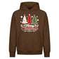 Festive Triple Tree Graphic Christmas Oversized Hoodie