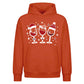 Festive Wine Glasses Graphic Christmas Oversized Hoodie