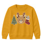 Festive Woodland Bear Stocking Christmas Kids Sweatshirt