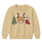 Festive Woodland Bear Stocking Christmas Kids Sweatshirt