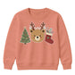 Festive Woodland Bear Stocking Christmas Kids Sweatshirt
