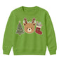 Festive Woodland Bear Stocking Christmas Kids Sweatshirt