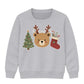Festive Woodland Bear Stocking Christmas Kids Sweatshirt