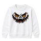 Fierce glowing eyes jack-o-lantern Halloween Kids Sweatshirt