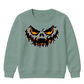 Fierce glowing eyes jack-o-lantern Halloween Kids Sweatshirt