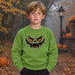 Fierce glowing eyes jack-o-lantern Halloween Kids Sweatshirt