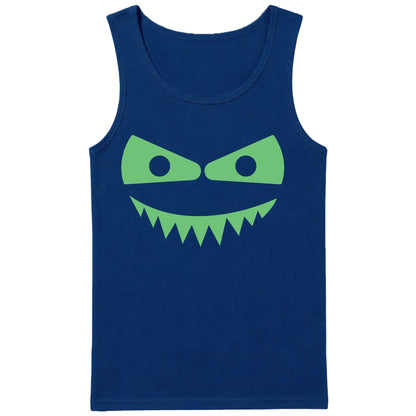 Fierce sharp-toothed monster Glow in the Dark Tank Top Men