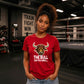 Fierce The Bull Graphic Top Wrestling ladies fit t-shirt