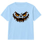 Fierce wicked glowing pumpkin face Halloween Kids T-Shirt