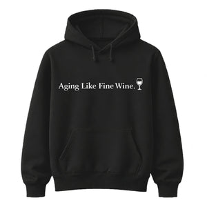 Birthday Gift Hoodie | Fine Wine Aging Design for Her & Him