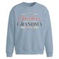 First Christmas As Grandma Christmas Oversized Sweatshirt