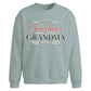 First Christmas As Grandma Christmas Oversized Sweatshirt