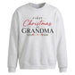 First Christmas As Grandma Christmas Oversized Sweatshirt