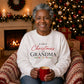 First Christmas As Grandma Christmas Oversized Sweatshirt
