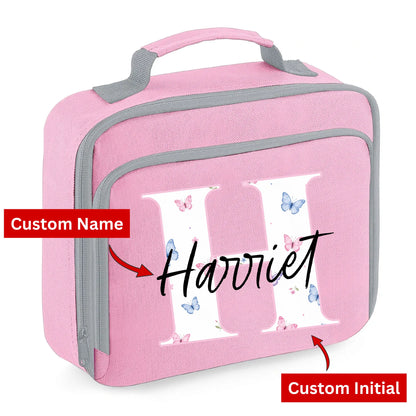 Kids Lunch Bag with Custom Initial & Name Insulated Lunch Bag Cooler Box