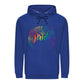Floral Flourish Pride Script Pride Month Unisex Hoodie