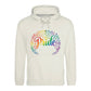 Floral Flourish Pride Script Pride Month Unisex Hoodie