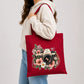 Floral vintage camera capture good moments canvas Tote Bag