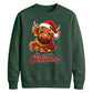 Fluffy highland cow festive Christmas Unisex Sweatshirt