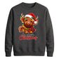 Fluffy highland cow festive Christmas Unisex Sweatshirt