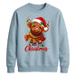 Fluffy highland cow festive Christmas Unisex Sweatshirt