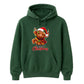 Fluffy highland cow festive lights Christmas Unisex Hoodie