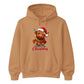 Fluffy highland cow festive lights Christmas Unisex Hoodie