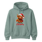 Fluffy highland cow festive lights Christmas Unisex Hoodie