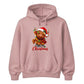 Fluffy highland cow festive lights Christmas Unisex Hoodie
