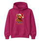 Fluffy highland cow festive lights Christmas Unisex Hoodie