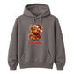 Fluffy highland cow festive lights Christmas Unisex Hoodie