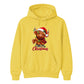 Fluffy highland cow festive lights Christmas Unisex Hoodie