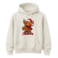 Fluffy highland cow festive lights Christmas Unisex Hoodie