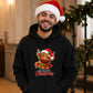 Fluffy highland cow festive lights Christmas Unisex Hoodie