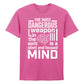 Focused Mind Inspirational Slogan Graphic Unisex T-Shirt