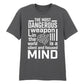 Focused Mind Inspirational Slogan Graphic Unisex T-Shirt