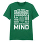 Focused Mind Inspirational Slogan Graphic Unisex T-Shirt