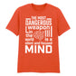 Focused Mind Inspirational Slogan Graphic Unisex T-Shirt