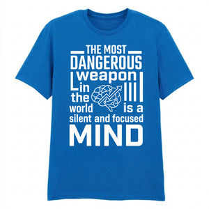 Focused Mind Inspirational Slogan Graphic Unisex T-Shirt